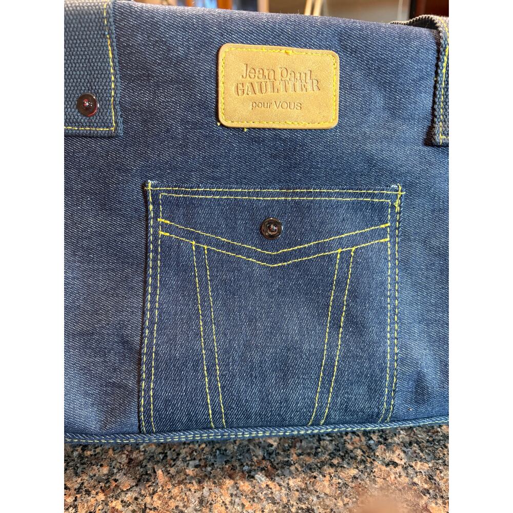 Jean Paul Gaultier pour Vous Denim Weekend Duffel Bag NWOT - Picture 10 of 11
